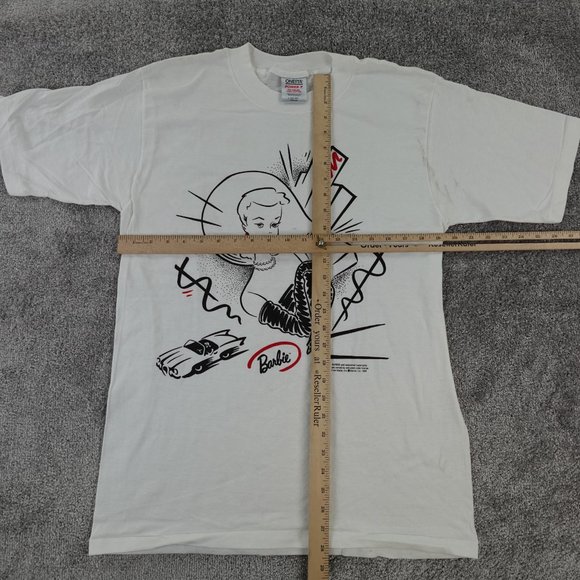 Vintage Barbie Shirt Mens Large Movie Mattel Tee T Short Sleeve White - Picture 6 of 8